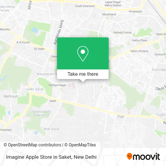 Imagine Apple Store in Saket map