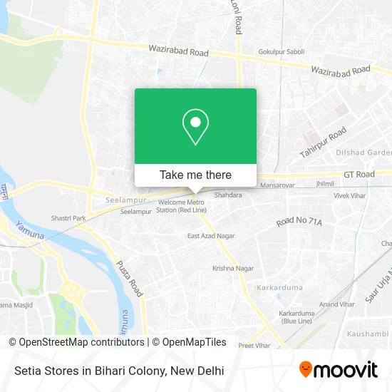 Setia Stores in Bihari Colony map