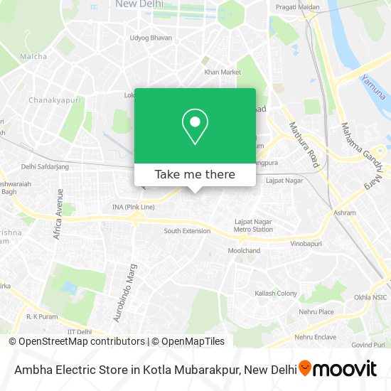 Ambha Electric Store in Kotla Mubarakpur map