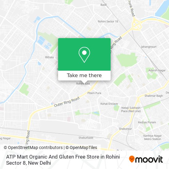 ATP Mart Organic And Gluten Free Store in Rohini Sector 8 map