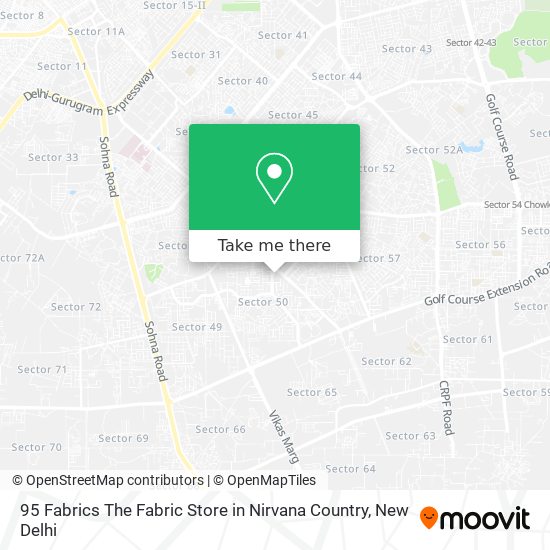 95 Fabrics The Fabric Store in Nirvana Country map