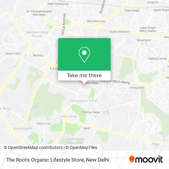 The Roots Organic Lifestyle Store map