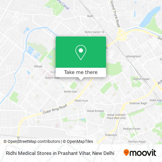 Ridhi Medical Stores in Prashant Vihar map