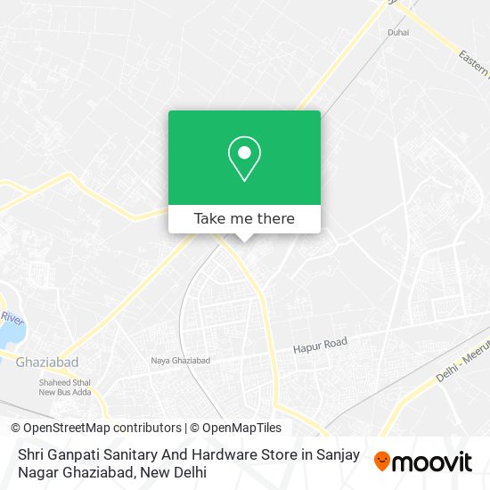 Shri Ganpati Sanitary And Hardware Store in Sanjay Nagar Ghaziabad map