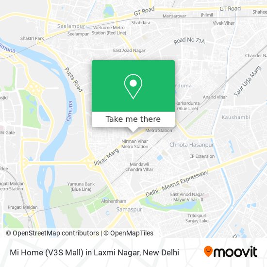 Mi Home (V3S Mall) in Laxmi Nagar map