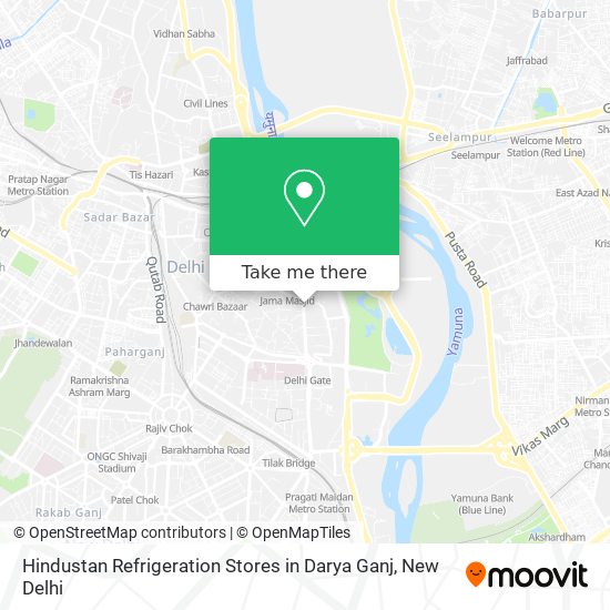 Hindustan Refrigeration Stores in Darya Ganj map