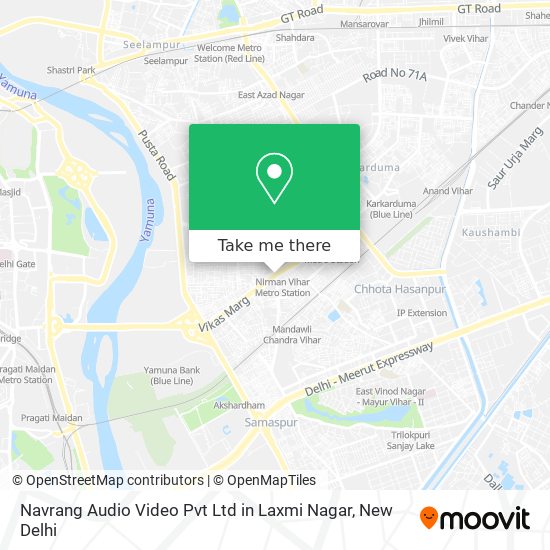 Navrang Audio Video Pvt Ltd in Laxmi Nagar map