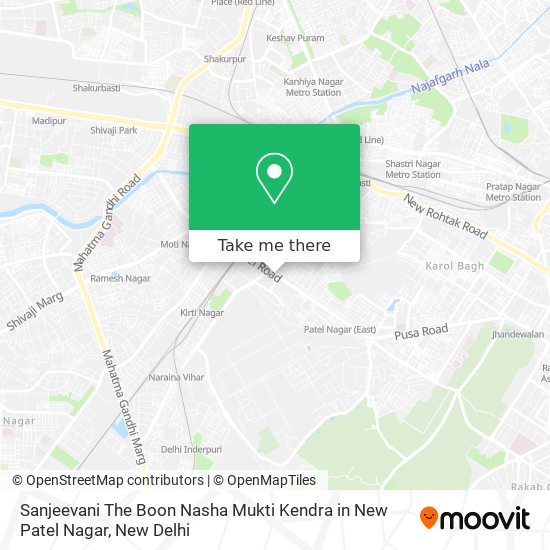 Sanjeevani The Boon Nasha Mukti Kendra in New Patel Nagar map