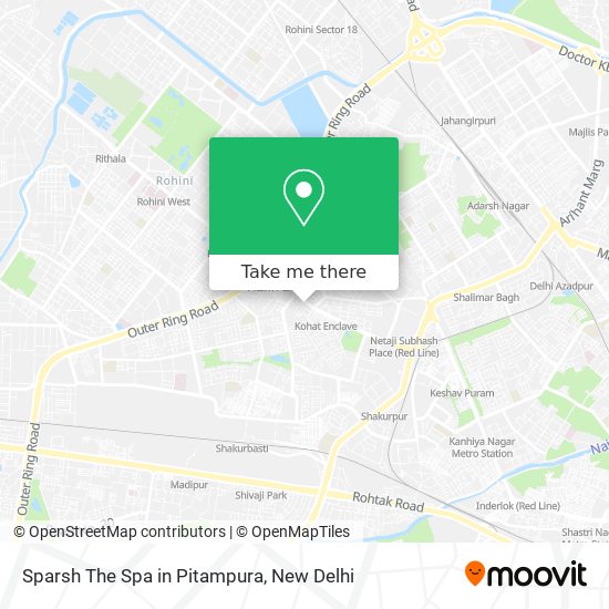 Sparsh The Spa in Pitampura map