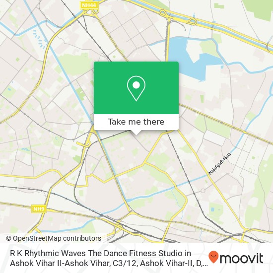 R K Rhythmic Waves The Dance Fitness Studio in Ashok Vihar II-Ashok Vihar, C3 / 12, Ashok Vihar-II, D map