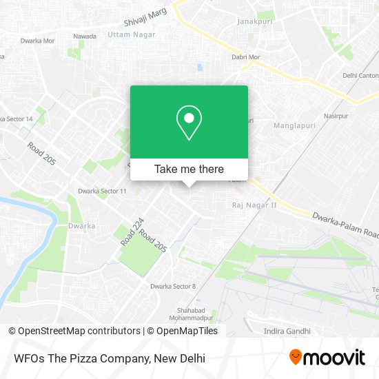 WFOs The Pizza Company map