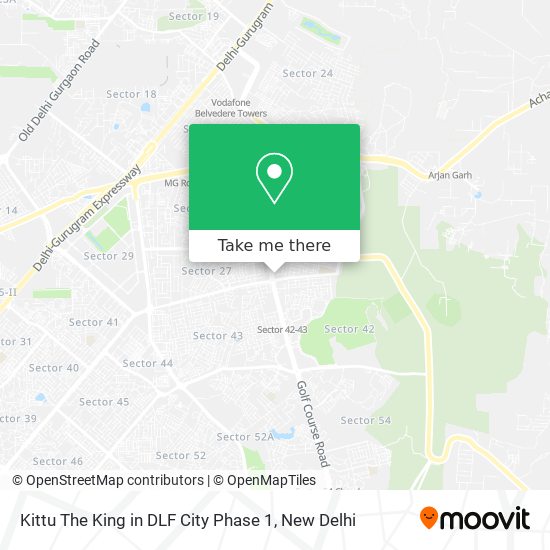 Kittu The King in DLF City Phase 1 map