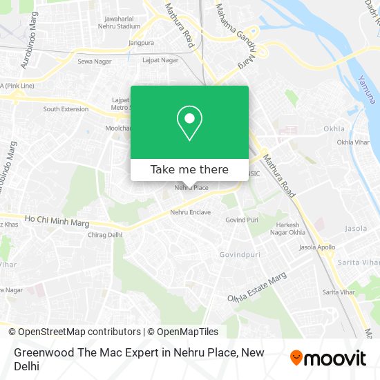 Greenwood The Mac Expert in Nehru Place map