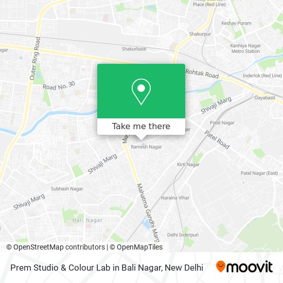 Prem Studio & Colour Lab in Bali Nagar map