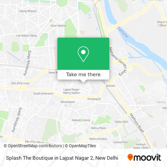 Splash The Boutique in Lajpat Nagar 2 map