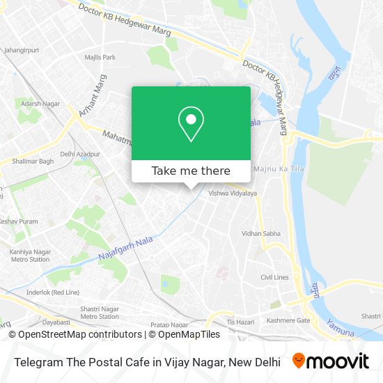 Telegram The Postal Cafe in Vijay Nagar map