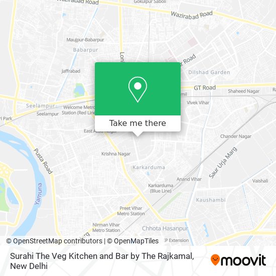 Surahi The Veg Kitchen and Bar by The Rajkamal map