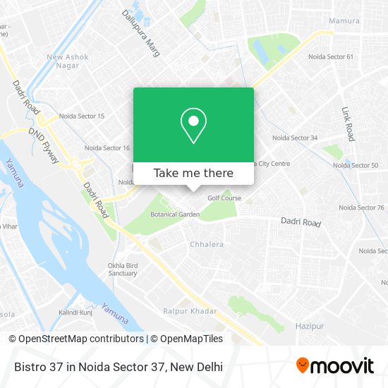 Bistro 37 in Noida Sector 37 map