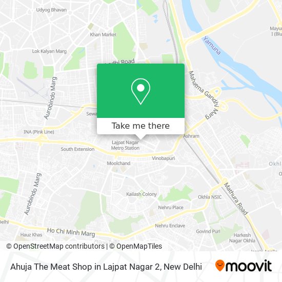 Ahuja The Meat Shop in Lajpat Nagar 2 map