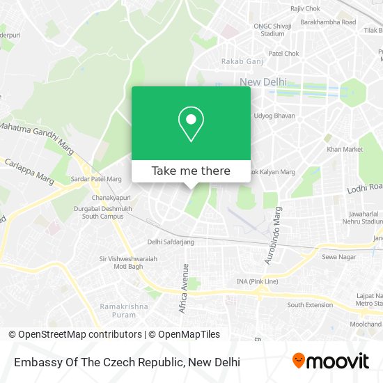 Embassy Of The Czech Republic map