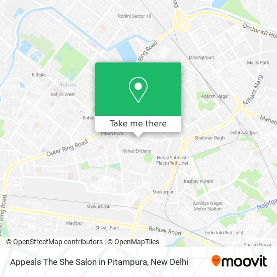 Appeals The She Salon in Pitampura map