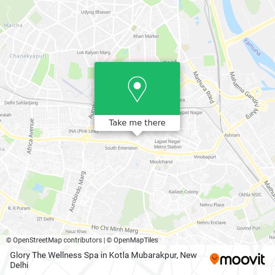 Glory The Wellness Spa in Kotla Mubarakpur map