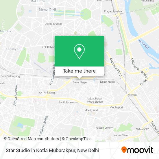 Star Studio in Kotla Mubarakpur map