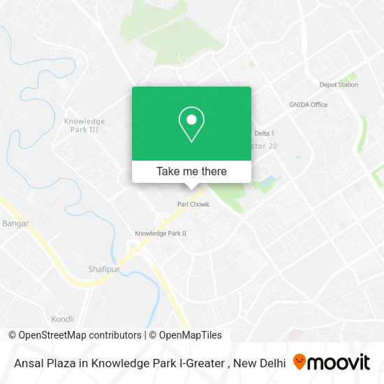 Ansal Plaza in Knowledge Park I-Greater map