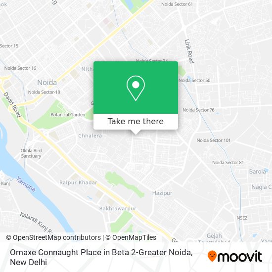 Omaxe Connaught Place in Beta 2-Greater Noida map