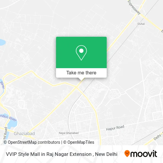 VVIP Style Mall in Raj Nagar Extension map