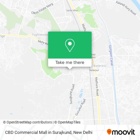 CBD Commercial Mall in Surajkund map