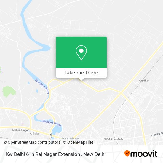 Kw Delhi 6 in Raj Nagar Extension map
