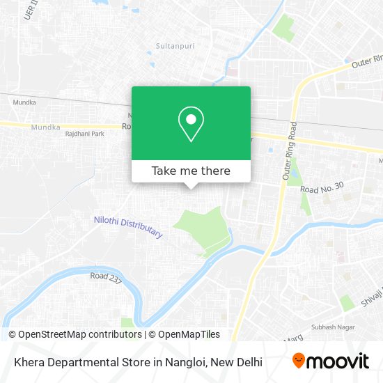 Khera Departmental Store in Nangloi map