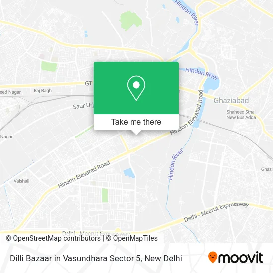Dilli Bazaar in Vasundhara Sector 5 map