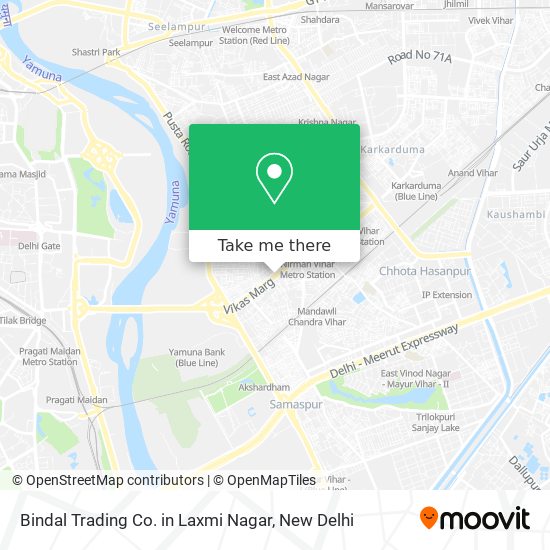 Bindal Trading Co. in Laxmi Nagar map