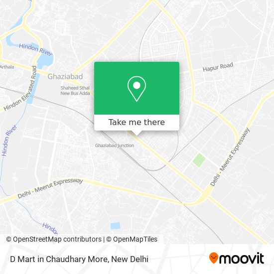 D Mart in Chaudhary More map