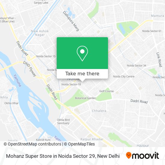 Mohanz Super Store in Noida Sector 29 map