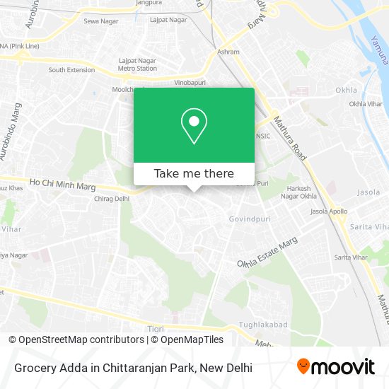 Grocery Adda in Chittaranjan Park map
