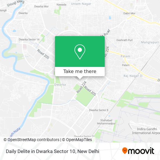 Daily Delite in Dwarka Sector 10 map
