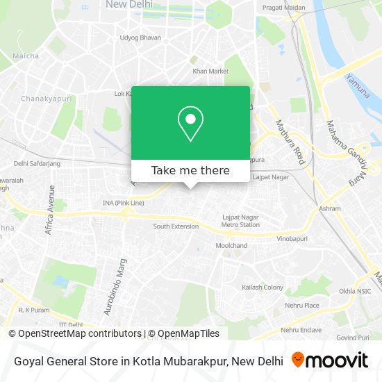 Goyal General Store in Kotla Mubarakpur map