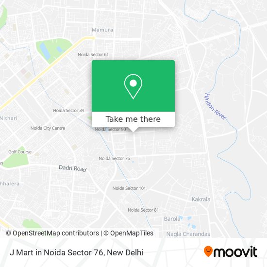 J Mart in Noida Sector 76 map