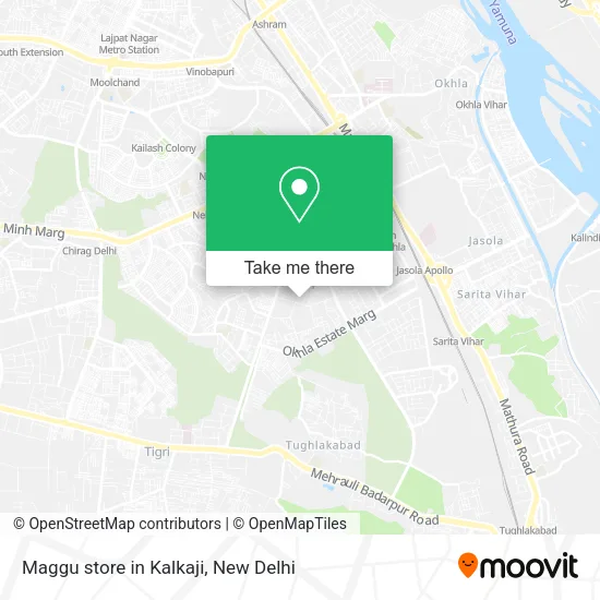 Maggu store in Kalkaji map