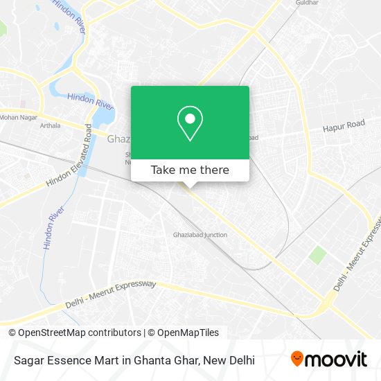 Sagar Essence Mart in Ghanta Ghar map
