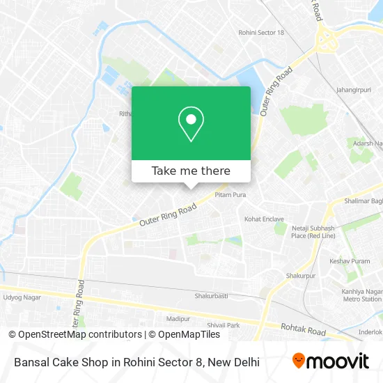 Bansal Cake Shop in Rohini Sector 8 map