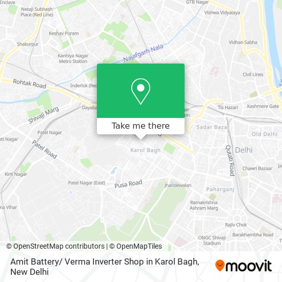 Amit Battery/ Verma Inverter Shop in Karol Bagh map