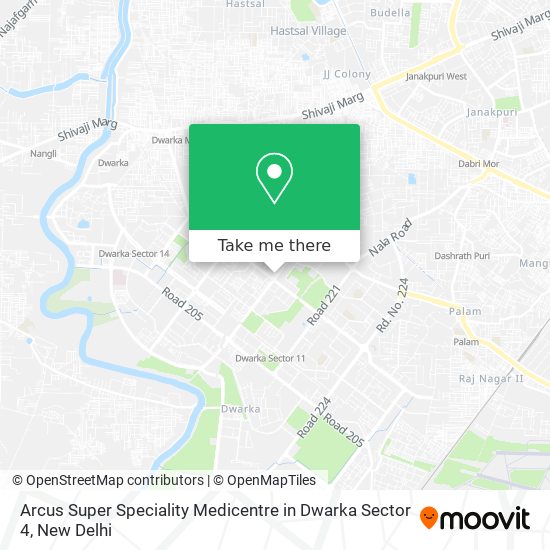 Arcus Super Speciality Medicentre in Dwarka Sector 4 map
