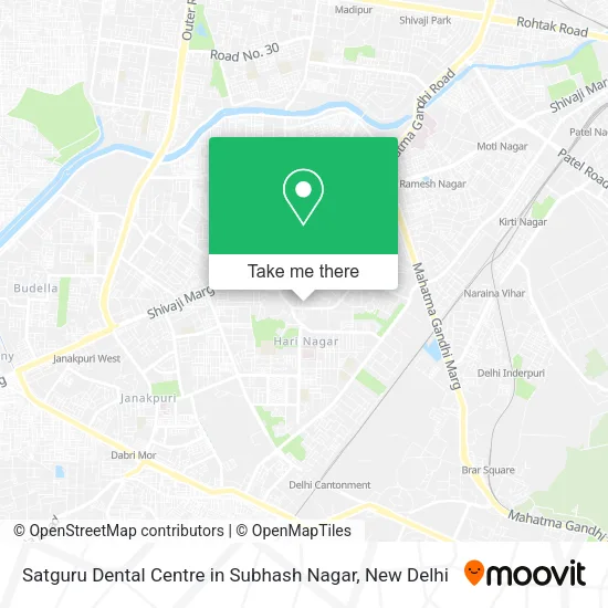 Satguru Dental Centre in Subhash Nagar map