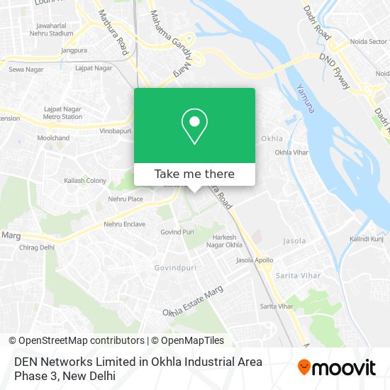 DEN Networks Limited in Okhla Industrial Area Phase 3 map