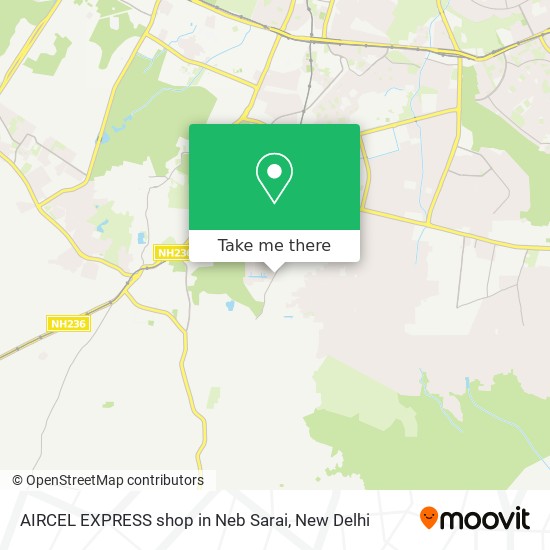 AIRCEL EXPRESS shop in Neb Sarai map