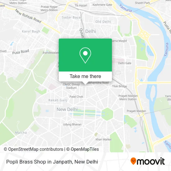 Popli Brass Shop in Janpath map